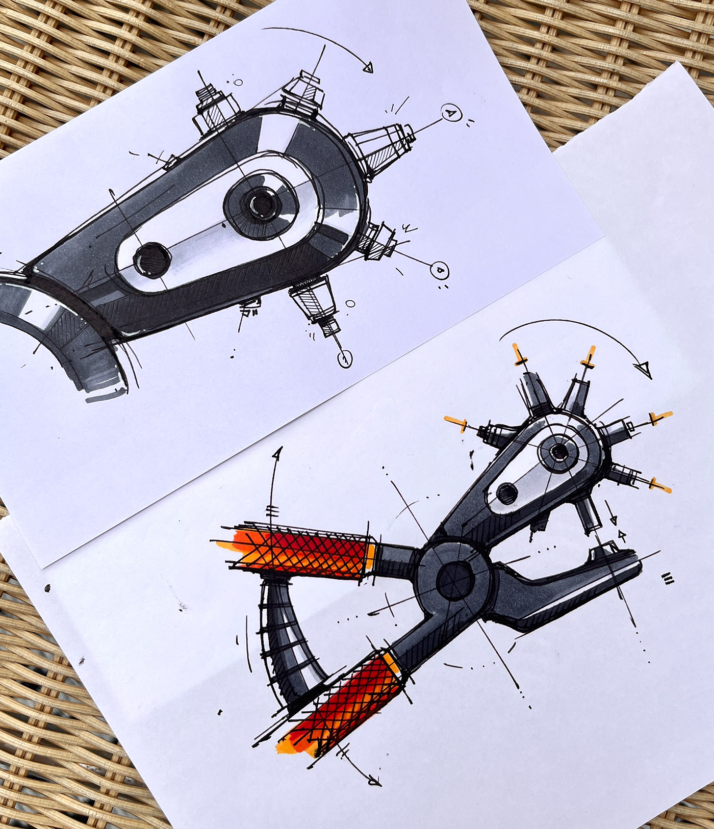 Hand drawn，industrial design，illustration，mapping，