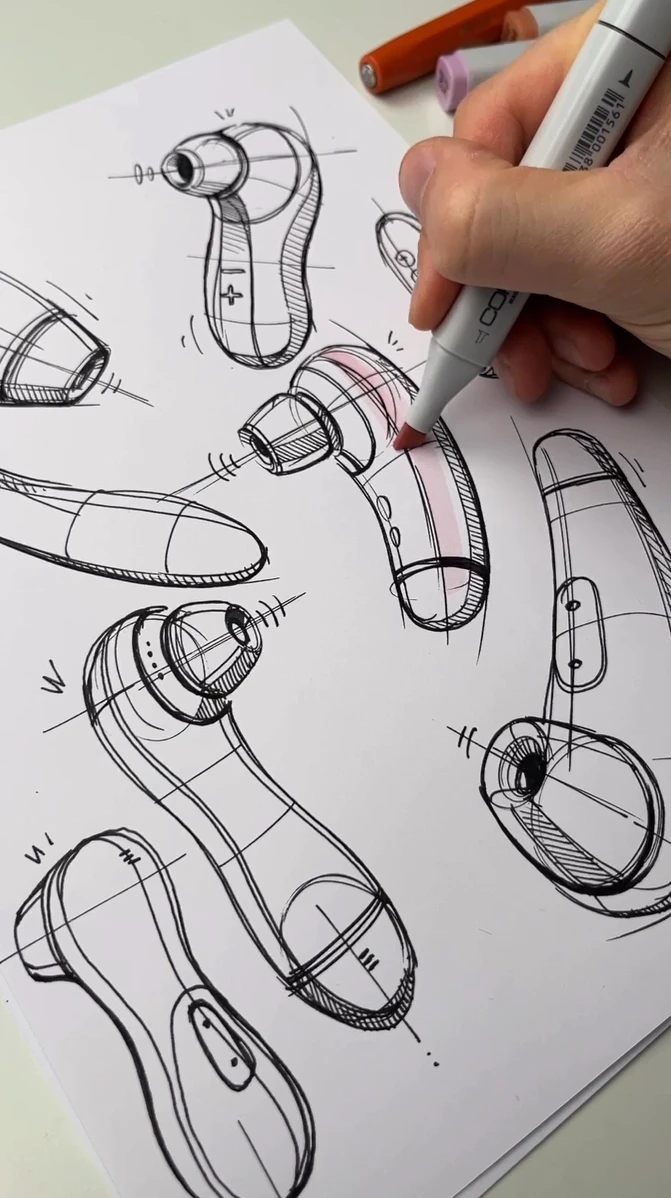 Hand drawn，industrial design，illustration，mapping，