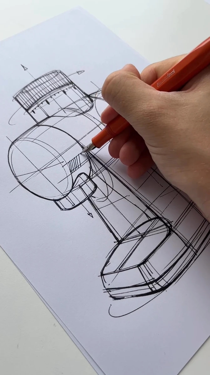 Hand drawn，industrial design，illustration，mapping，