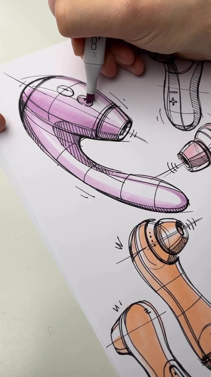 Hand drawn，industrial design，illustration，mapping，