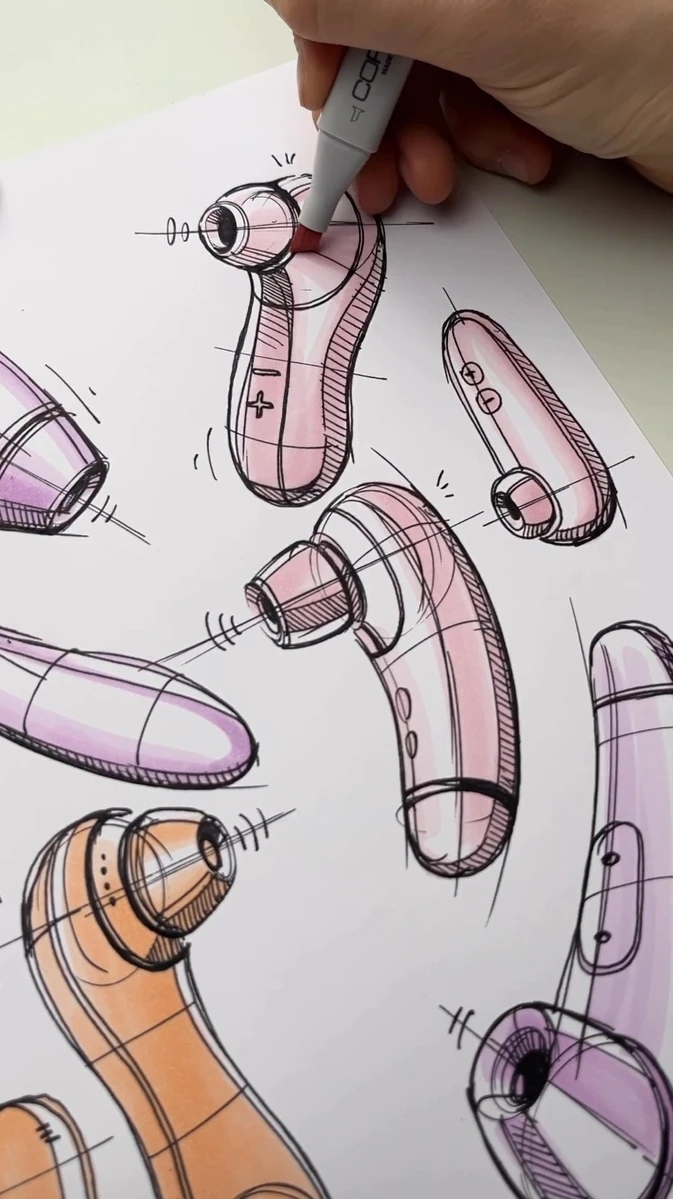 Hand drawn，industrial design，illustration，mapping，