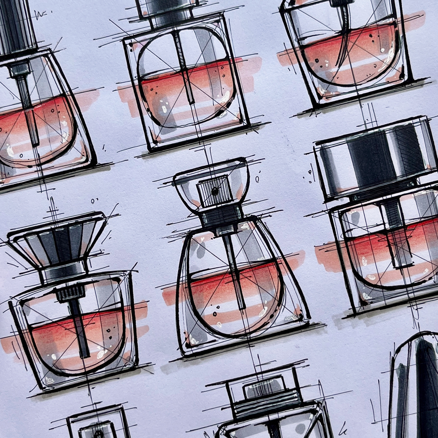 Hand drawn，industrial design，illustration，mapping，