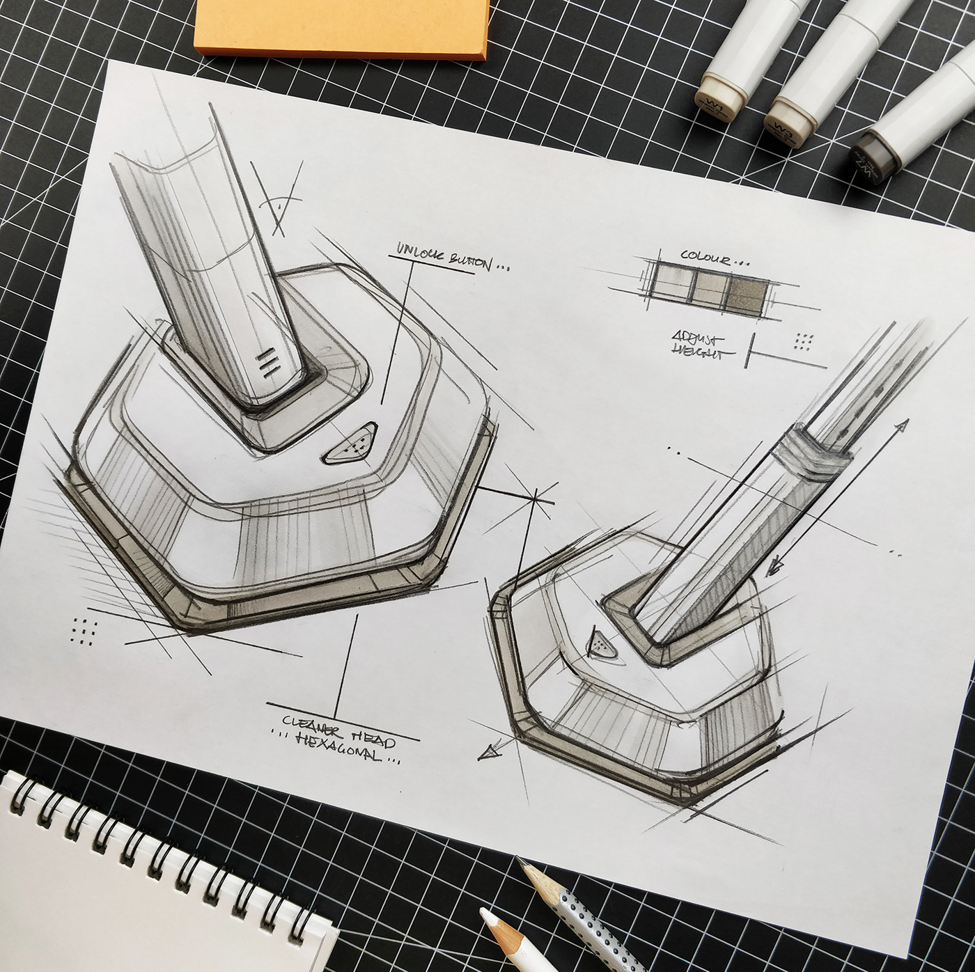 Hand drawn，industrial design，illustration，mapping，