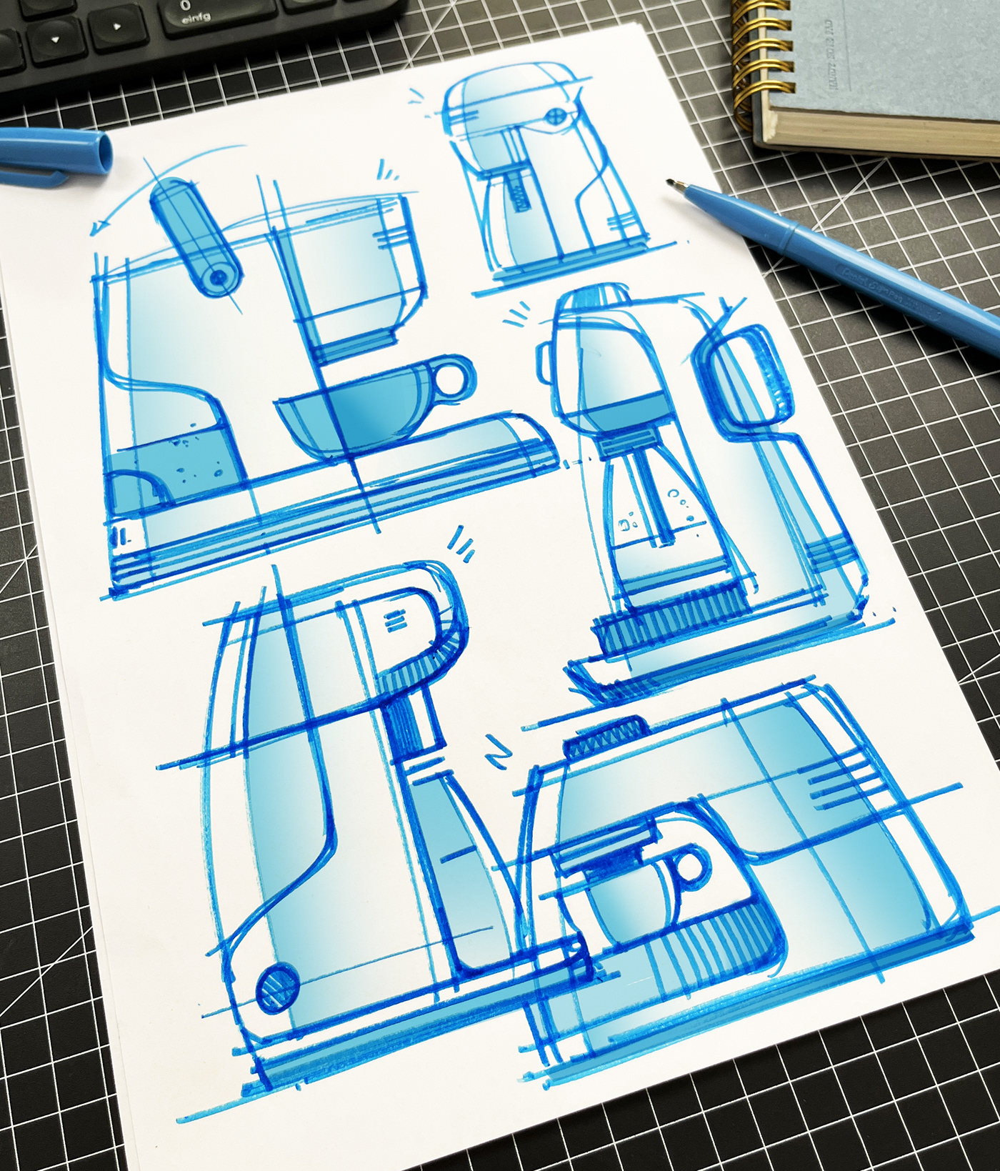 Hand drawn，industrial design，illustration，mapping，