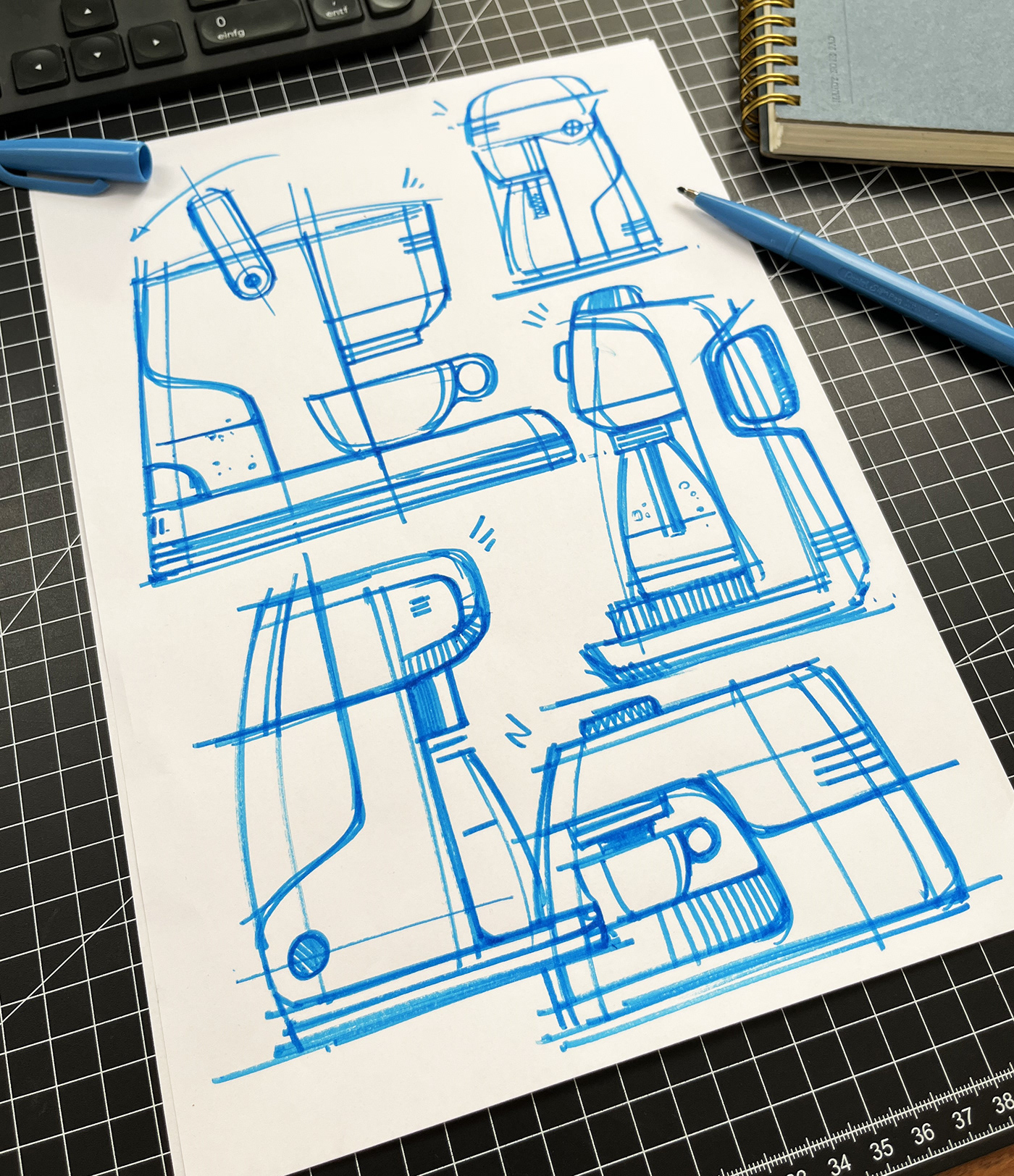 Hand drawn，industrial design，illustration，mapping，