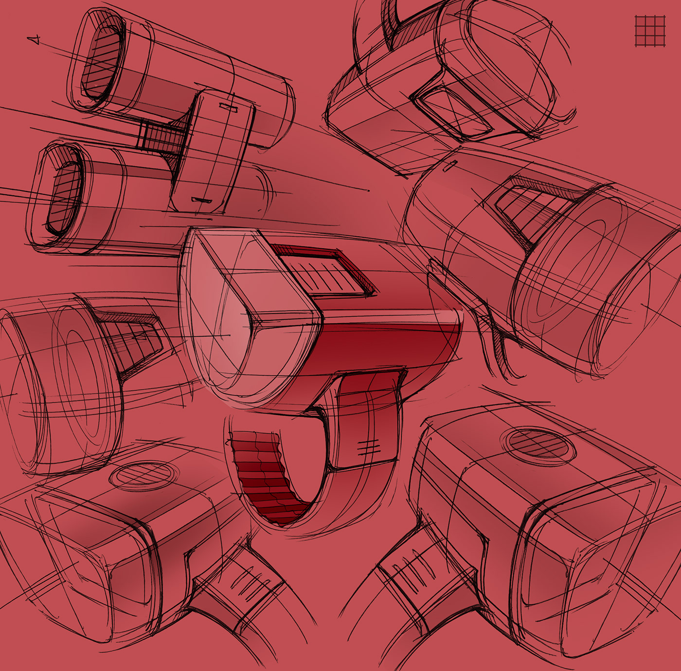Hand drawn，industrial design，illustration，mapping，
