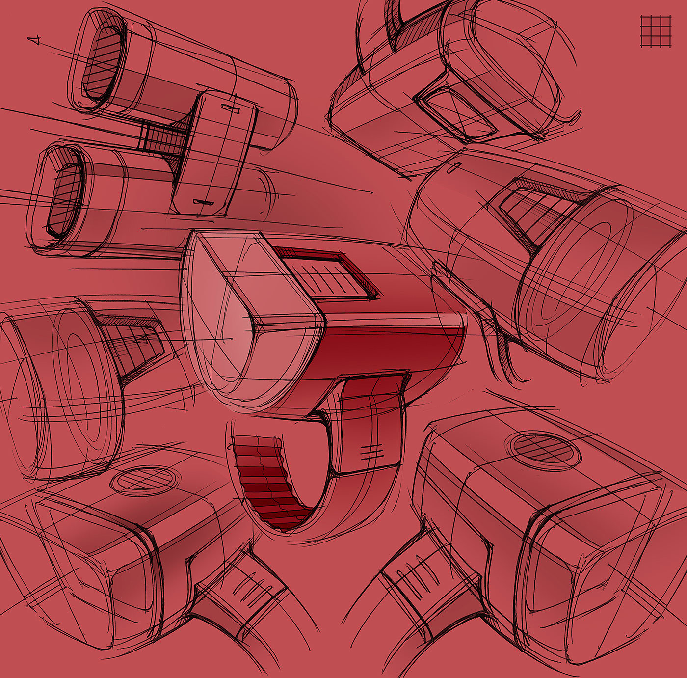 Hand drawn，industrial design，illustration，mapping，