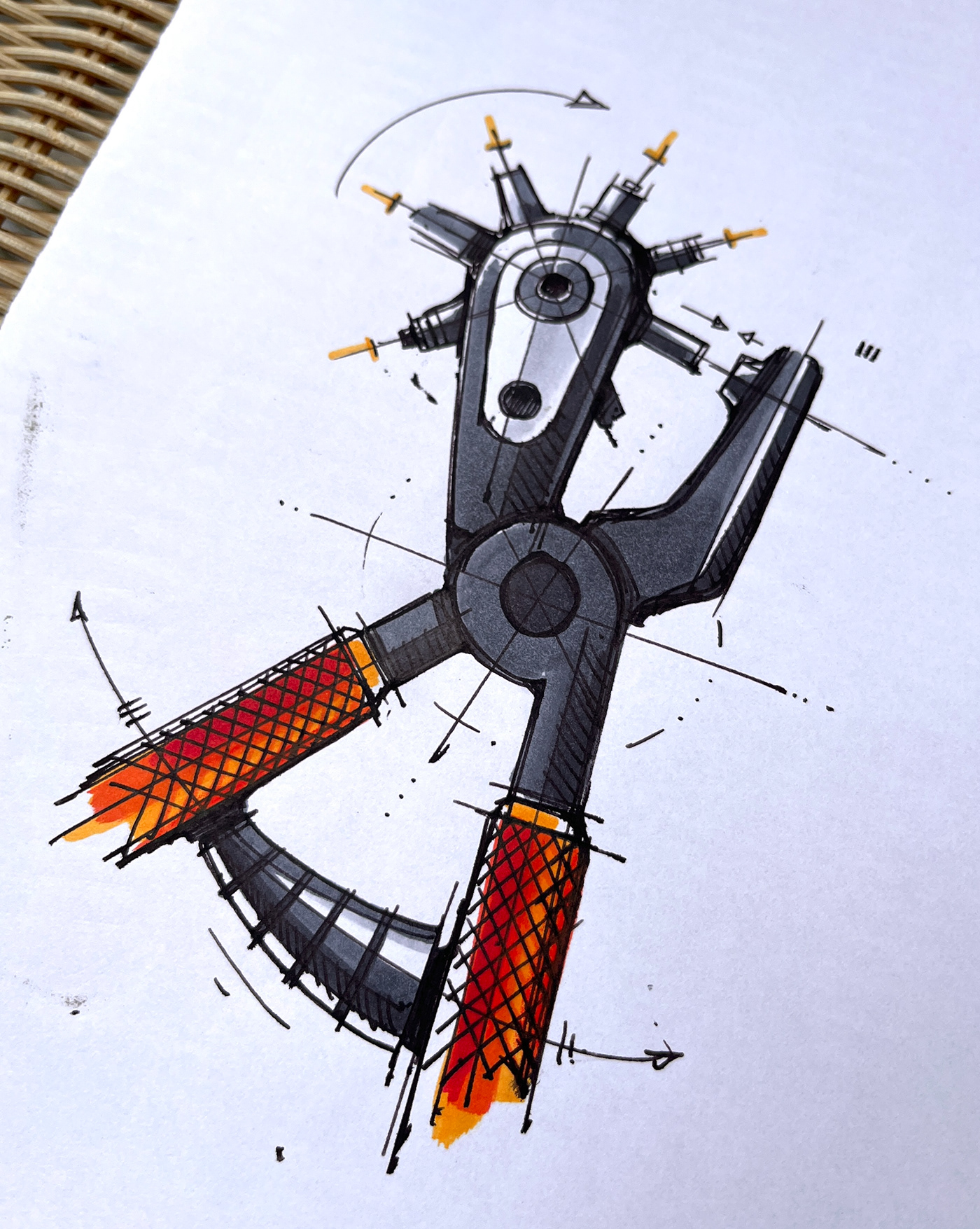Hand drawn，industrial design，illustration，mapping，