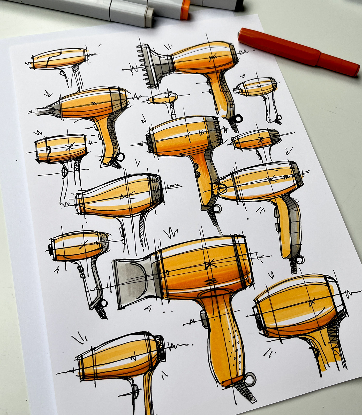 Hand drawn，industrial design，illustration，mapping，