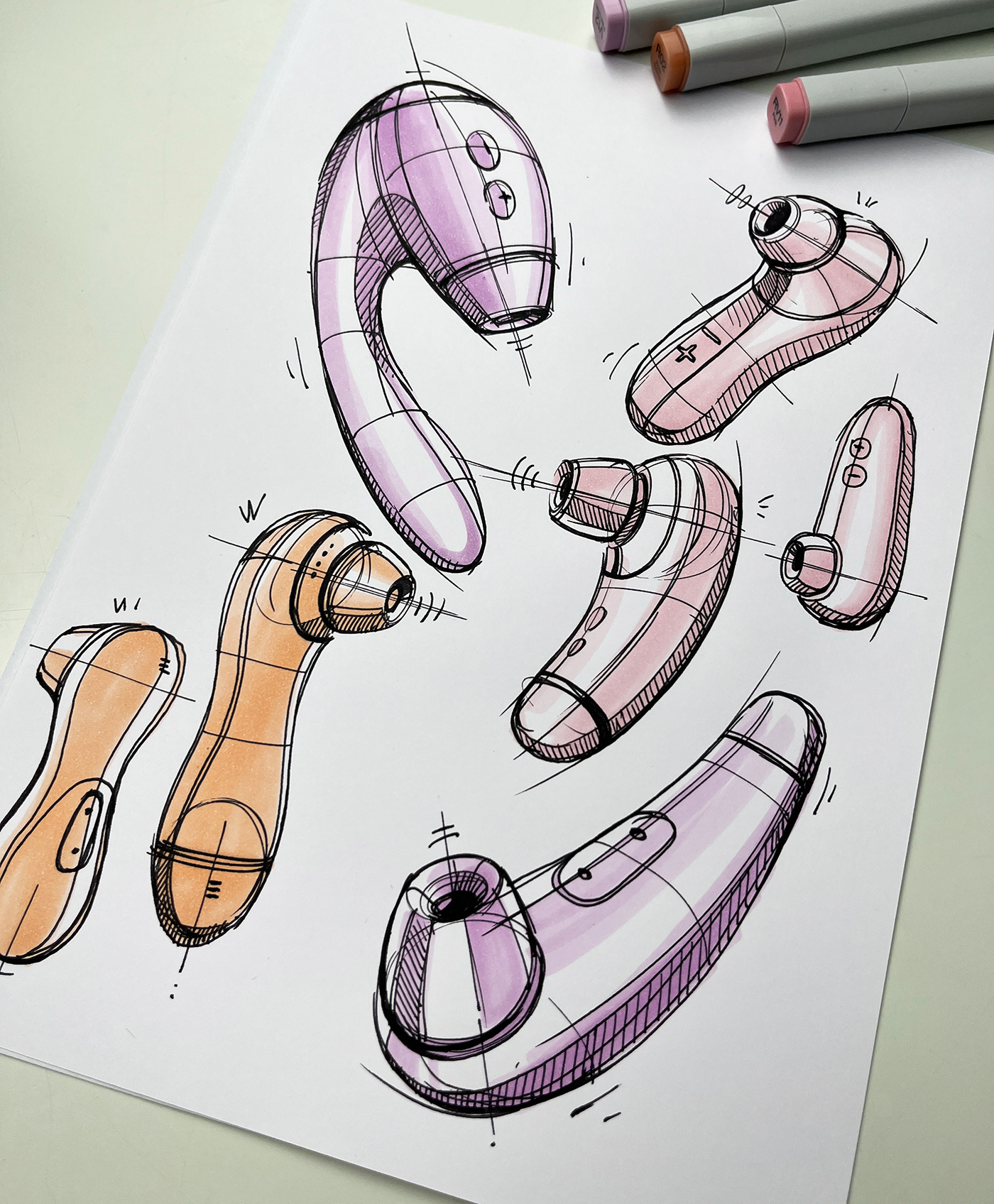 Hand drawn，industrial design，illustration，mapping，