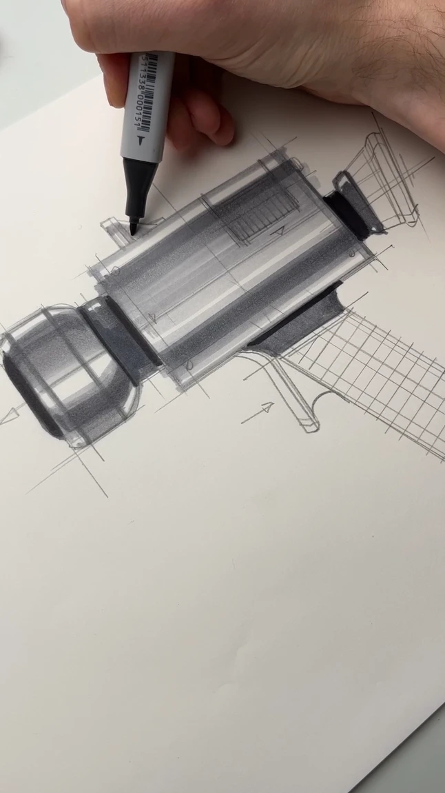 Hand drawn，industrial design，illustration，mapping，