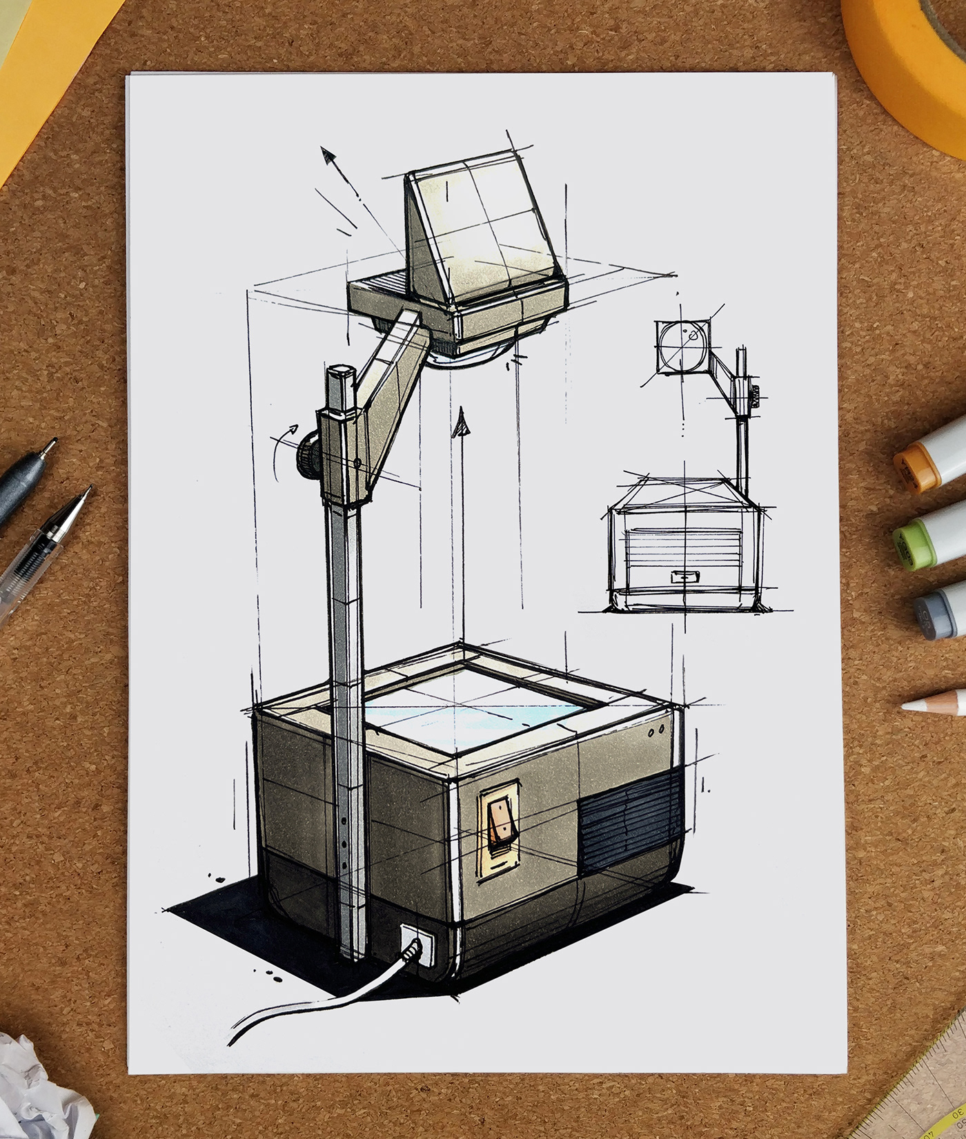 Hand drawn，industrial design，illustration，mapping，