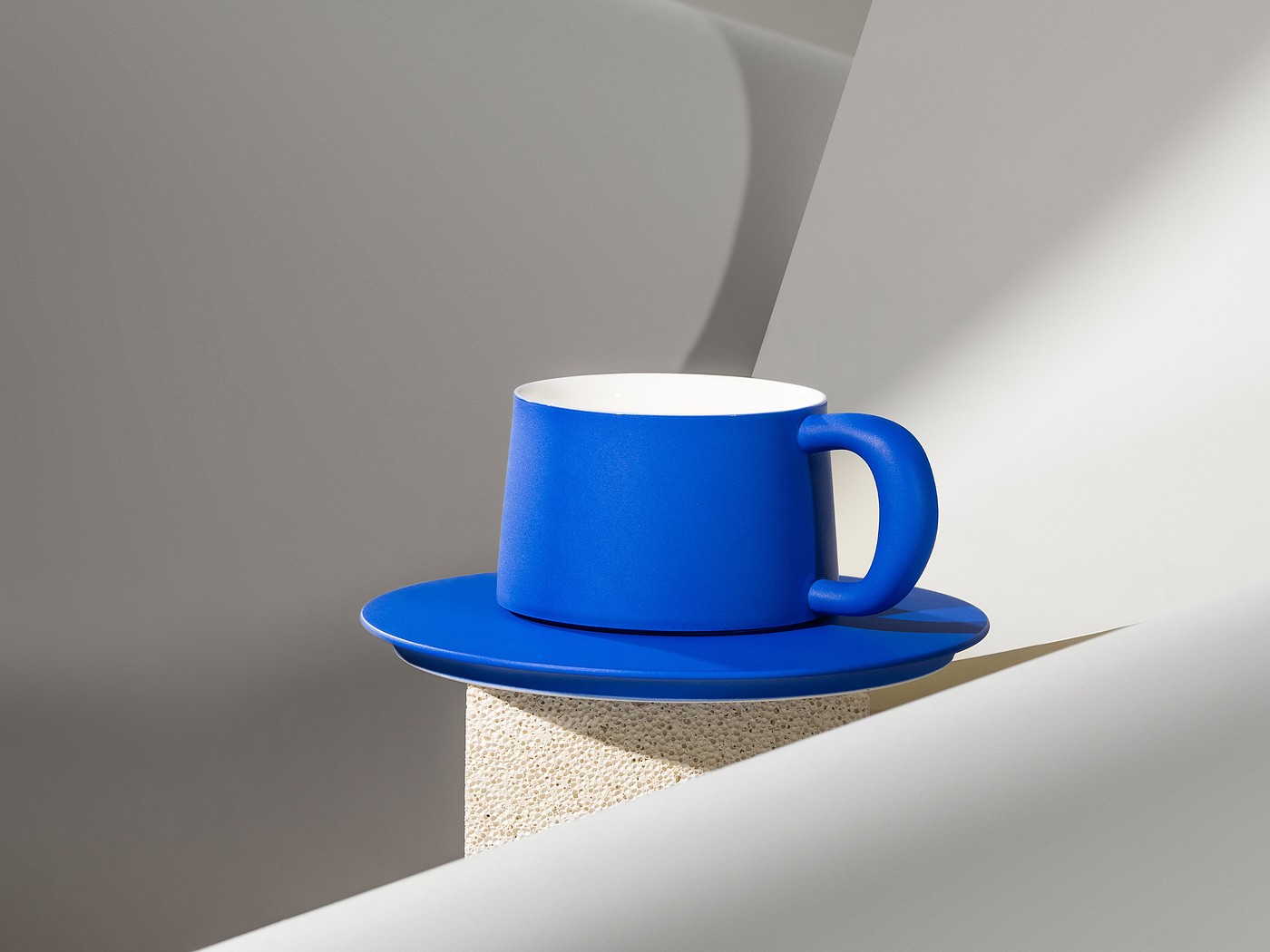 ideal blue，Ceramic cup，Mug，quilt，European Design Award，Award-winning case，