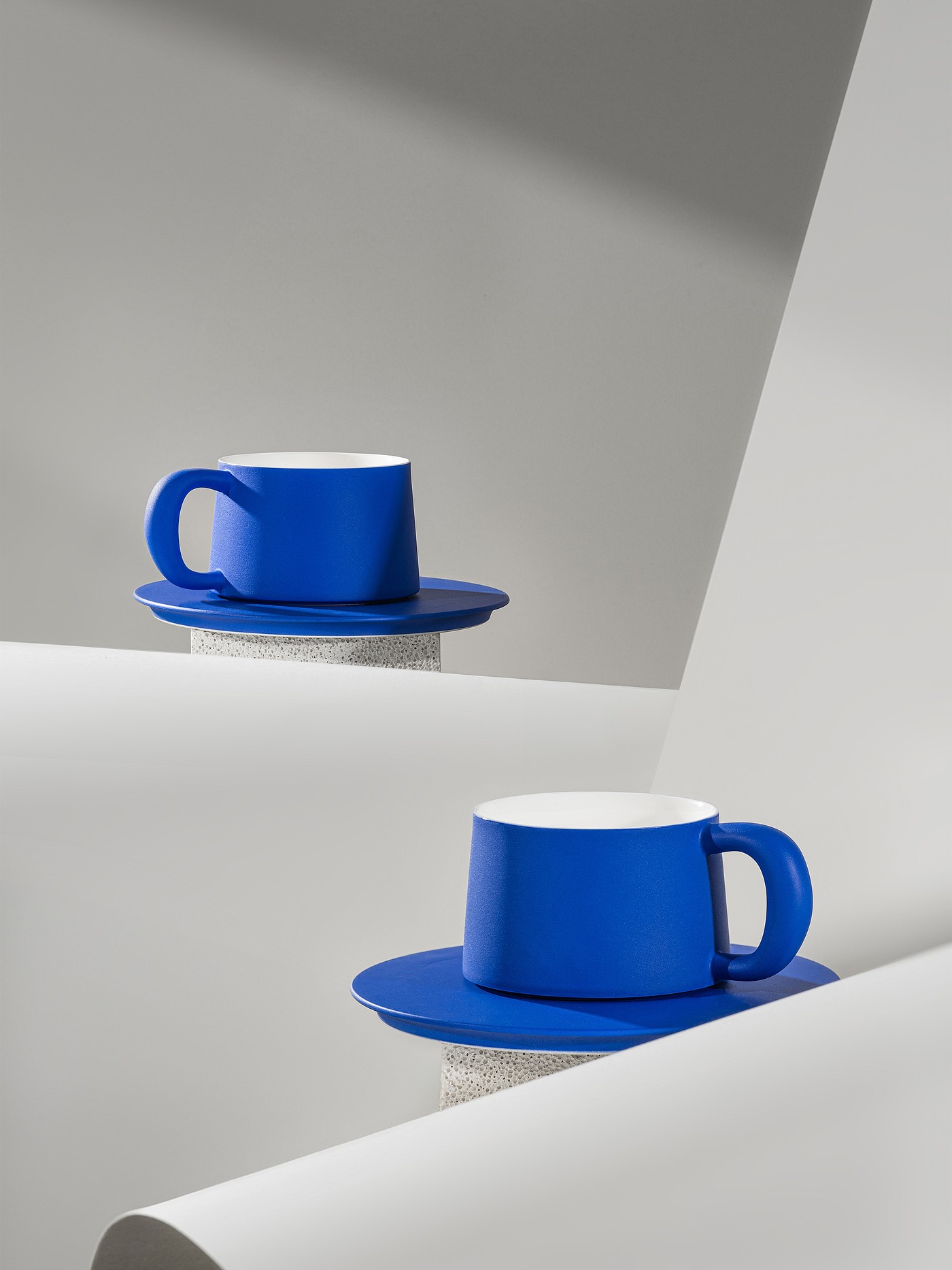 ideal blue，Ceramic cup，Mug，quilt，European Design Award，Award-winning case，