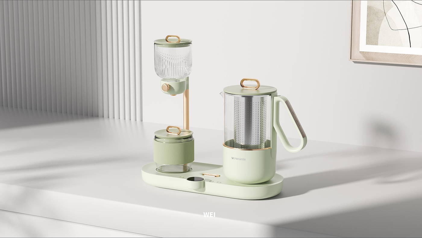 tea set，product design，industrial design，be younger，Product strategy，small home appliances，Kitchen appliances，