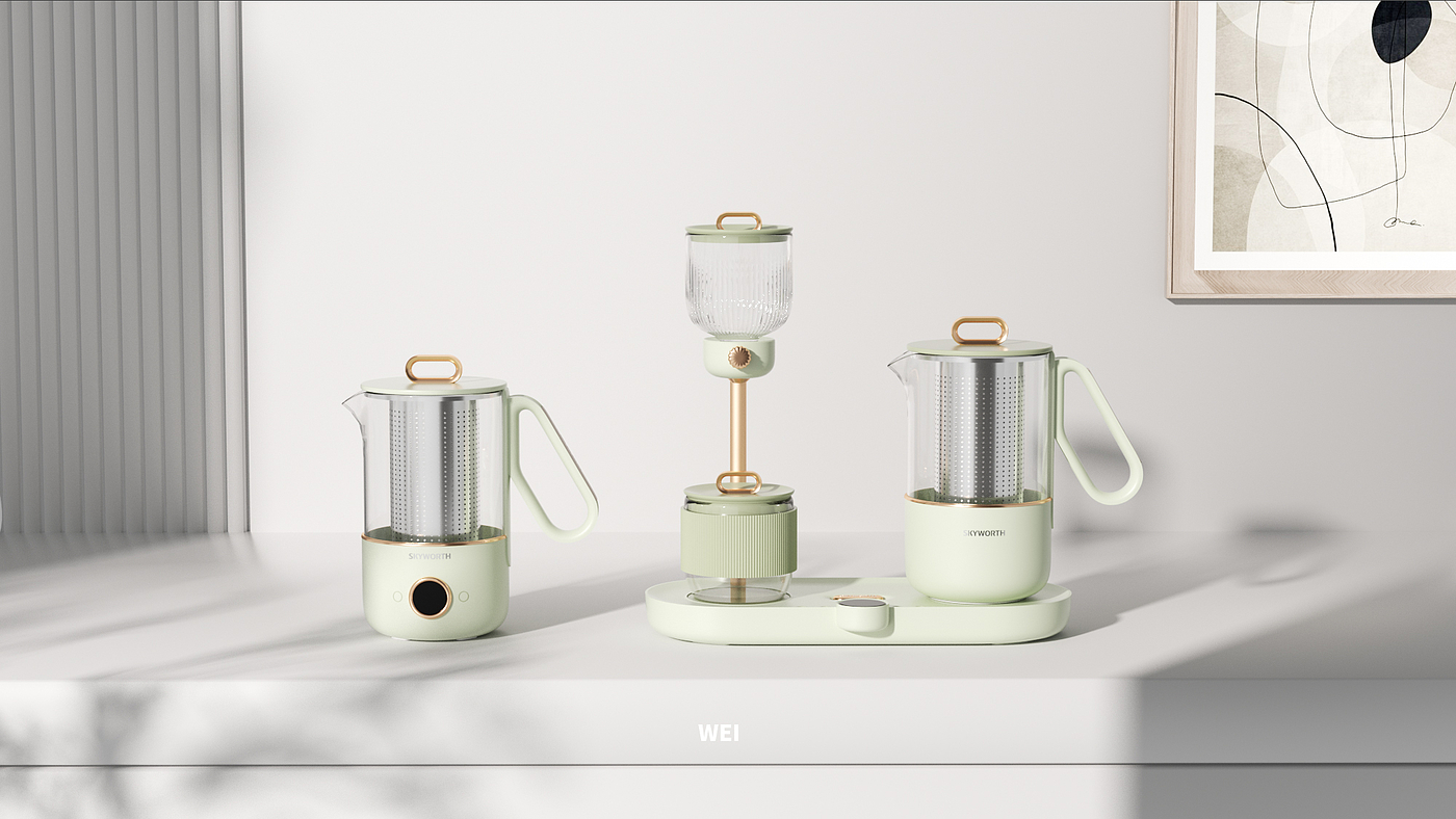 tea set，product design，industrial design，be younger，Product strategy，small home appliances，Kitchen appliances，