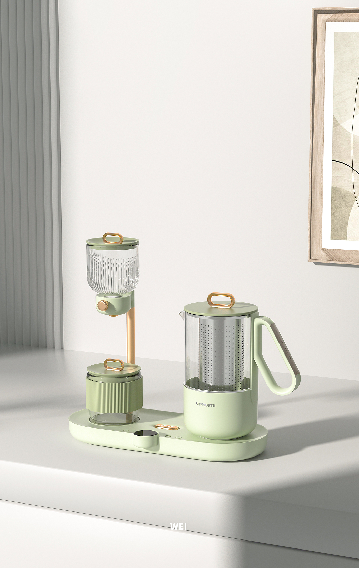 tea set，product design，industrial design，be younger，Product strategy，small home appliances，Kitchen appliances，