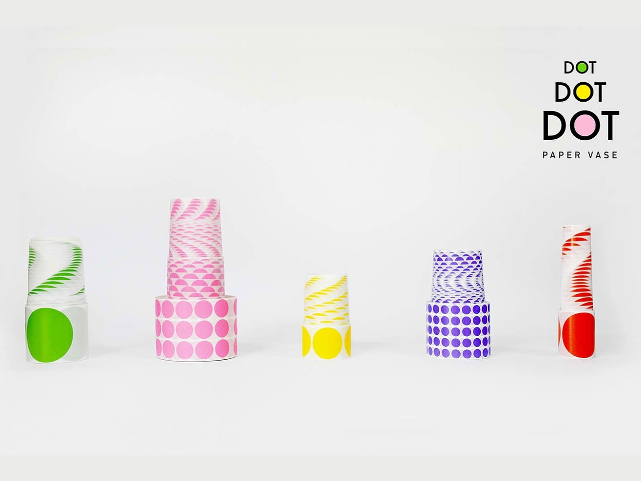 Dot Dot Dot，Paper vase，vase，Housewear & Furnishings，