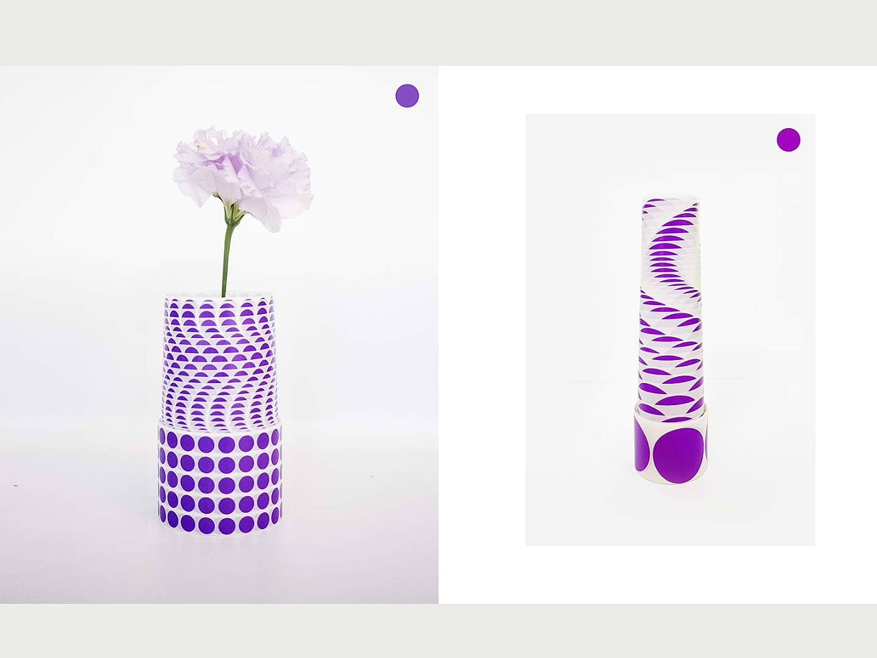 Dot Dot Dot，Paper vase，vase，Housewear & Furnishings，