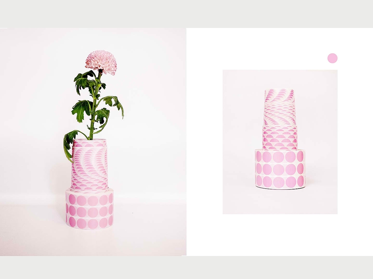 Dot Dot Dot，Paper vase，vase，Housewear & Furnishings，