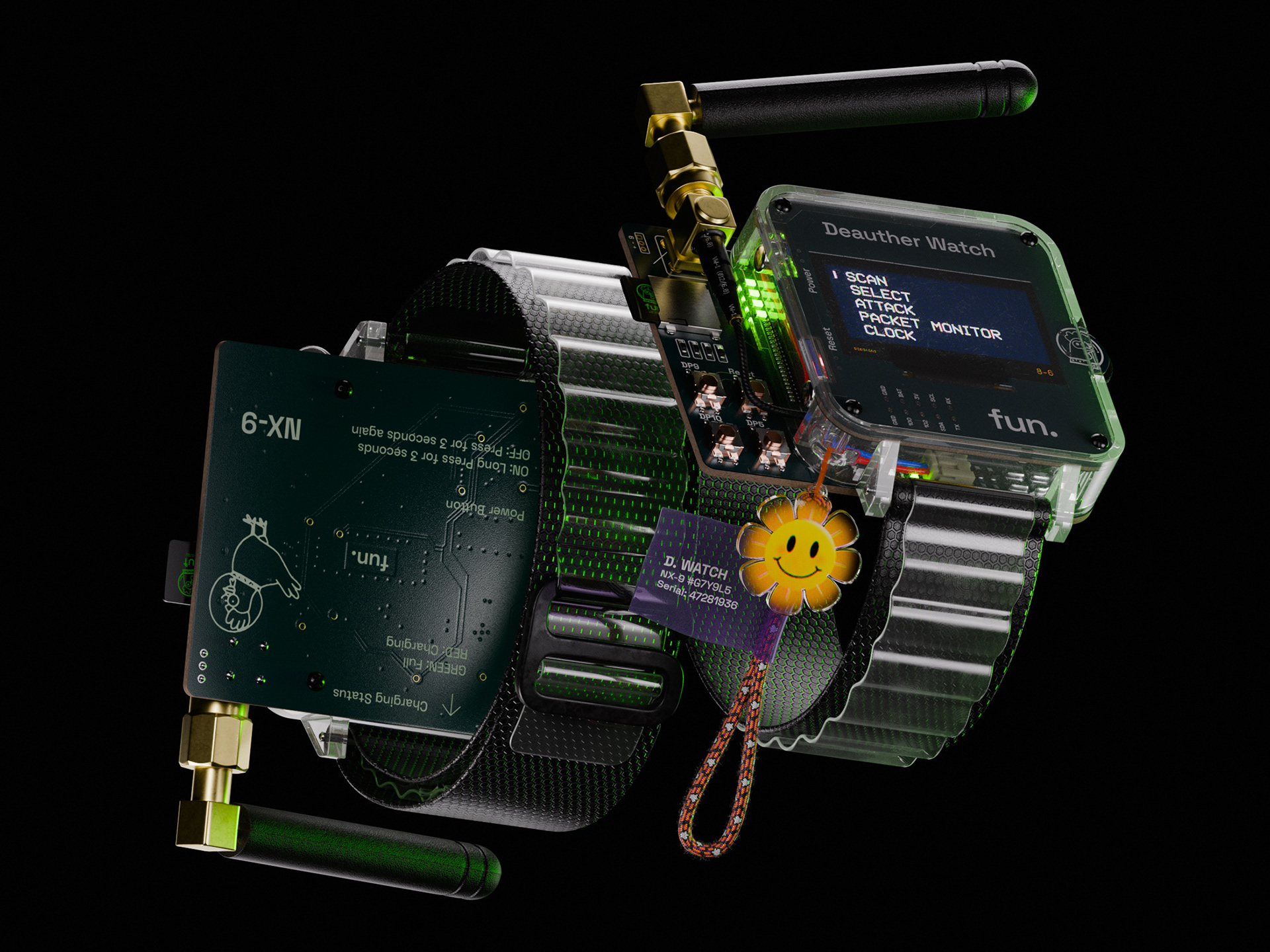 3D modeling，Wristwatch，NX-9，Deauther Watch，