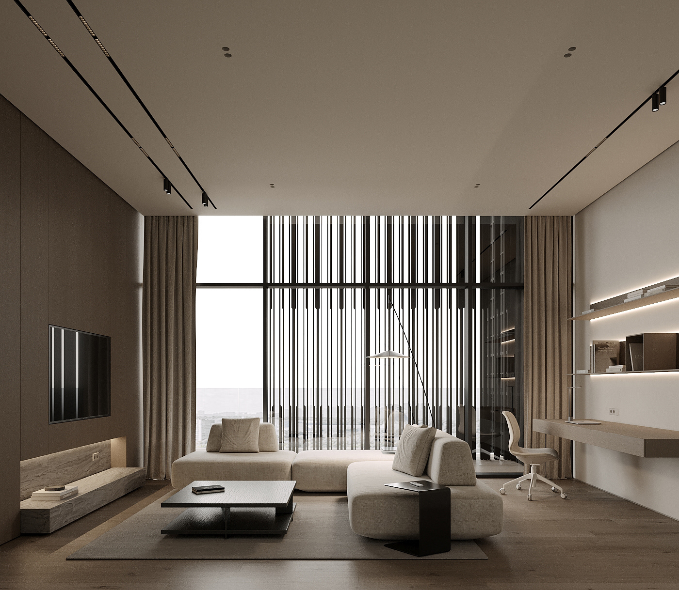 work area，Learning space，a living room，Efficient，