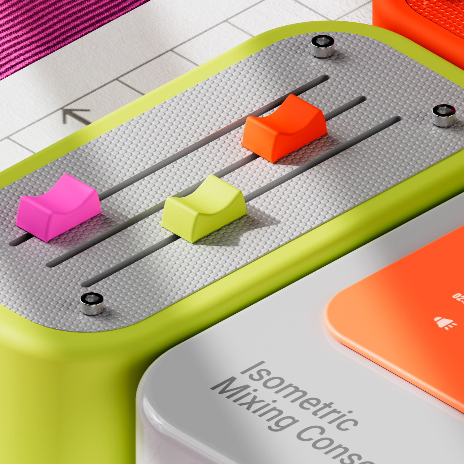 Music controller，Retro style，Console，colorful，