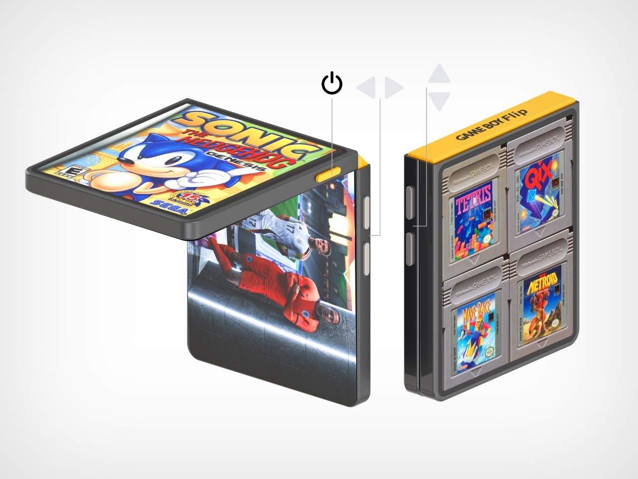 Game Boy Flip，recreational machines，conceptual design，Digital，