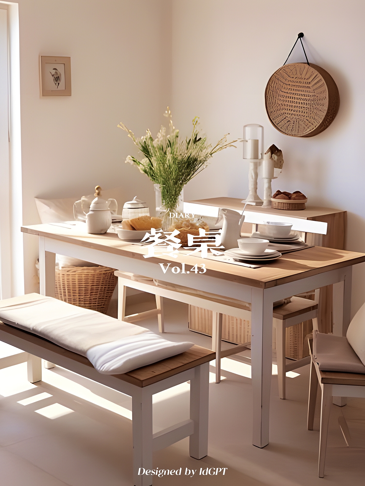 AIGC, AI, Home Furniture, Dining Table，