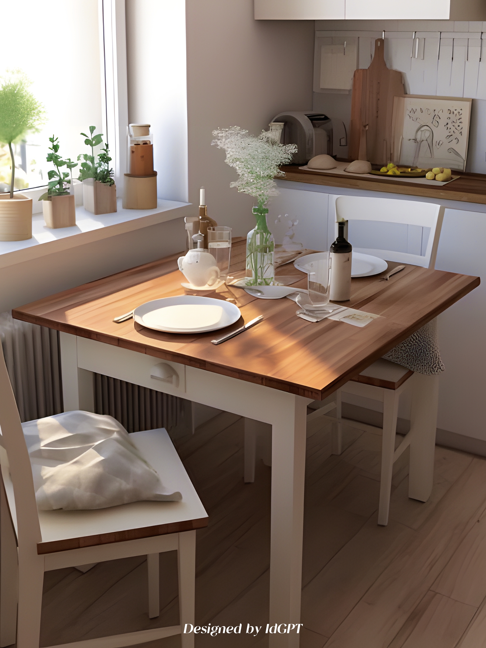 AIGC, AI, Home Furniture, Dining Table，