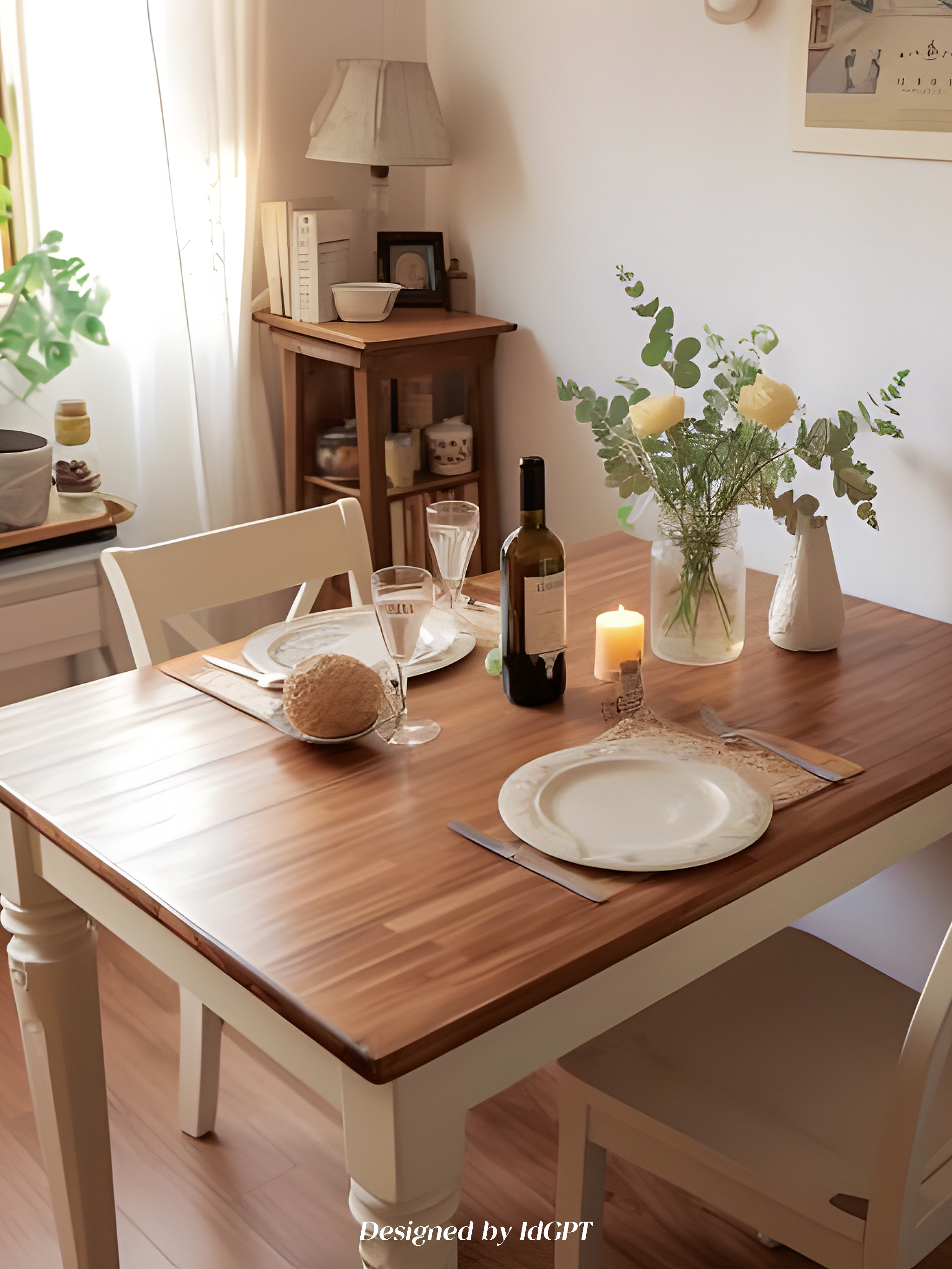 AIGC, AI, Home Furniture, Dining Table，