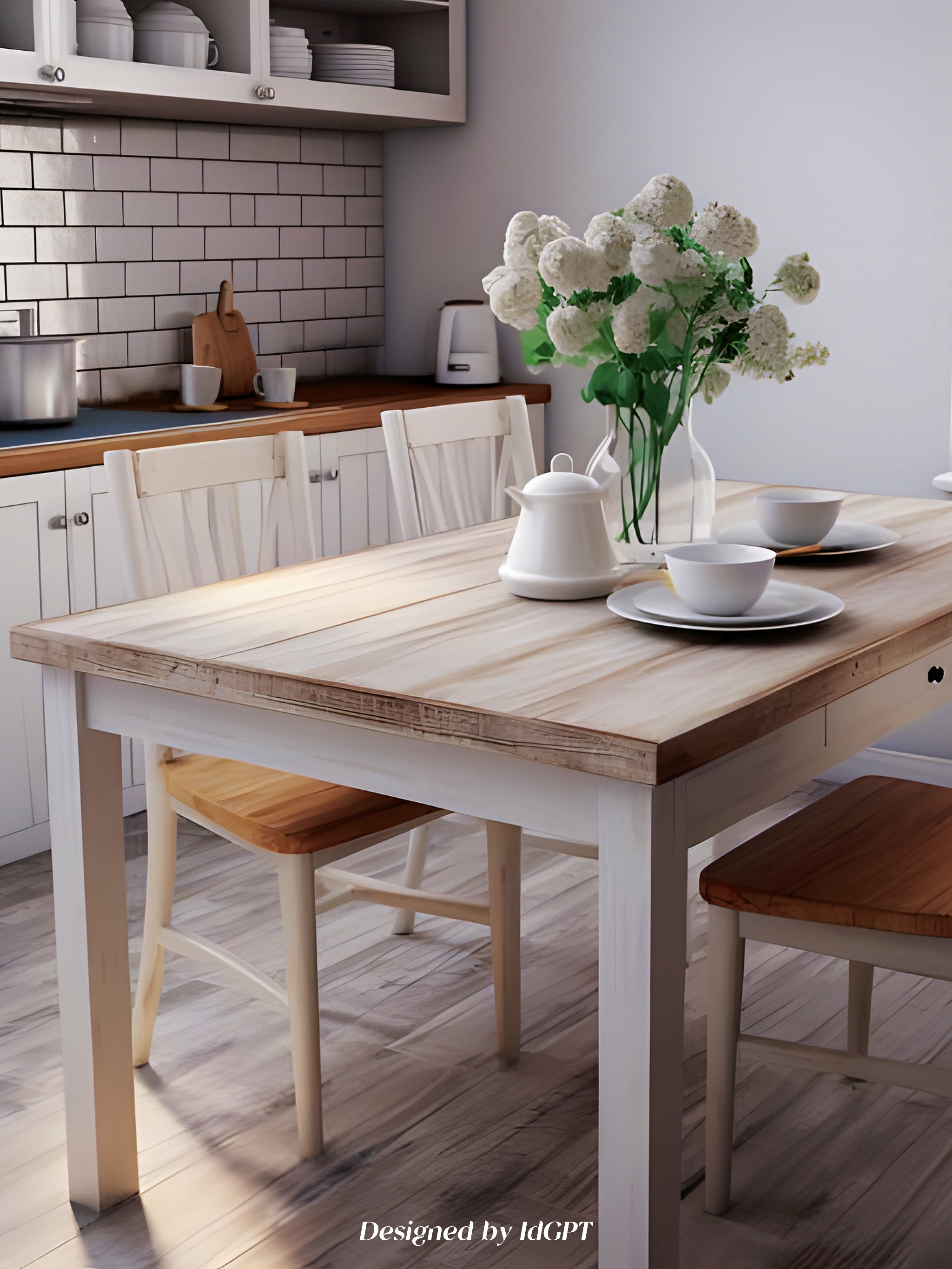 AIGC, AI, Home Furniture, Dining Table，