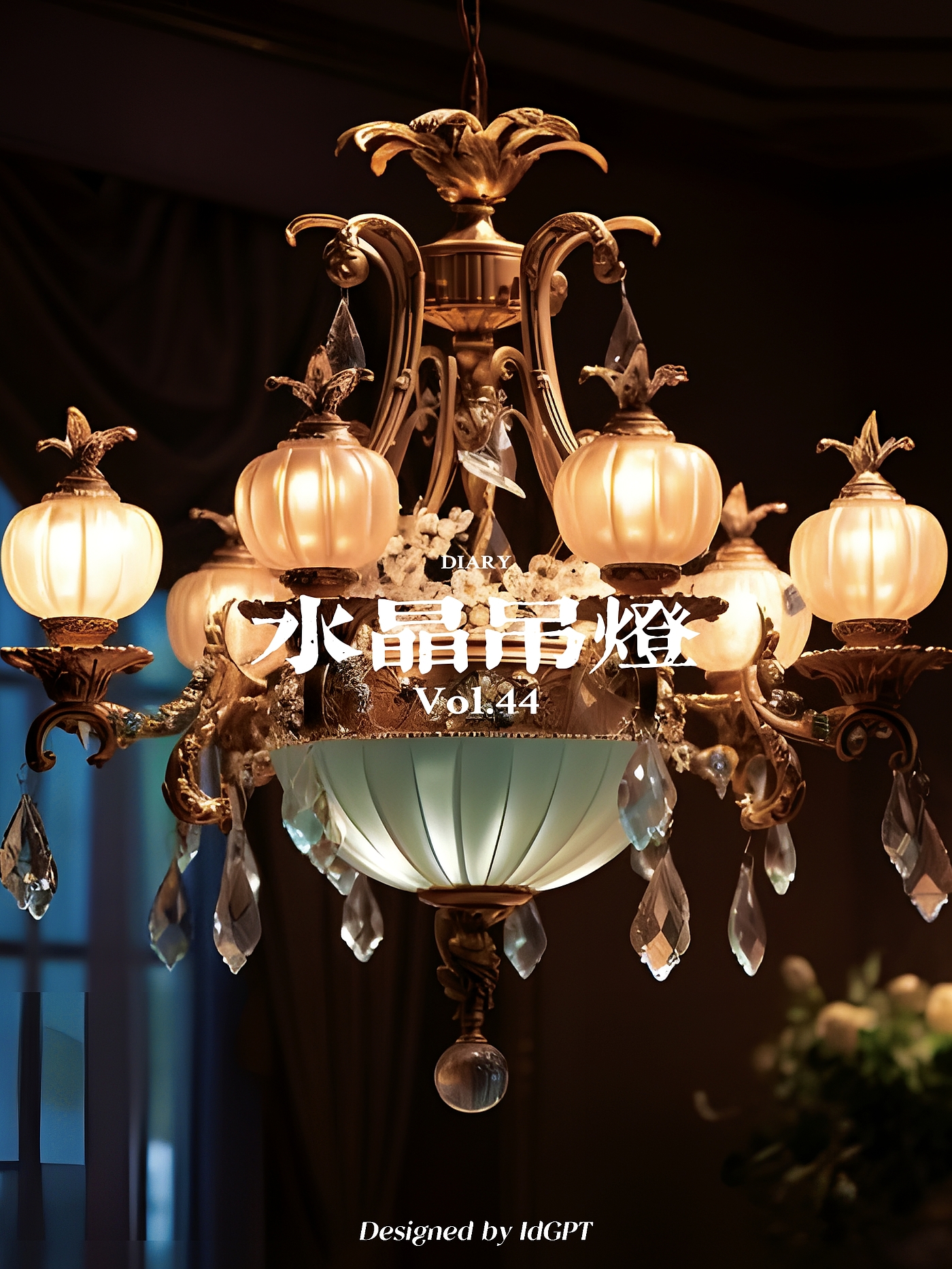 AIGC, AI, Home Furniture, Chandelier，