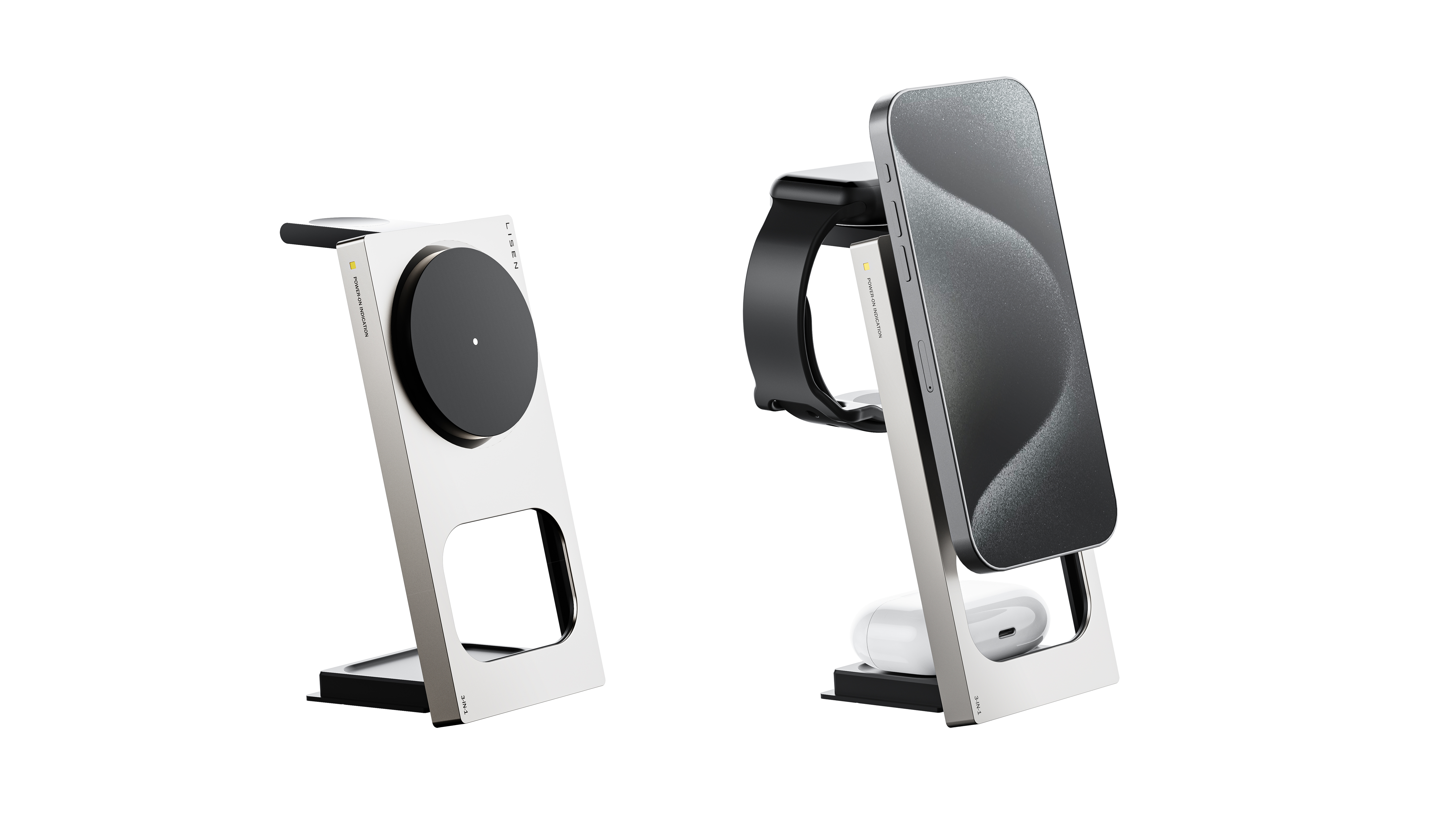 Wireless charging，Mobile wireless charging，3-in -1 wireless charging，Watch wireless charging，Earphone wireless charging，Desktop Wireless charging，