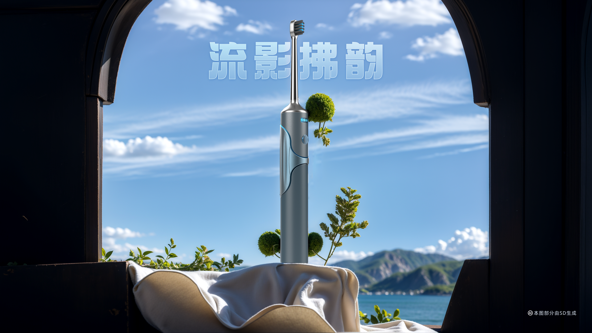 toothbrush，old age，small-scale，hold，Electric，