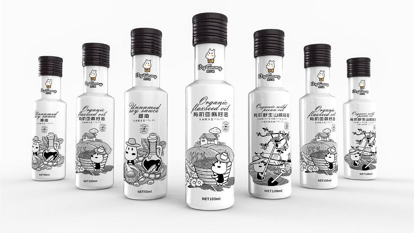 edible oil packaging，Xizi Design，