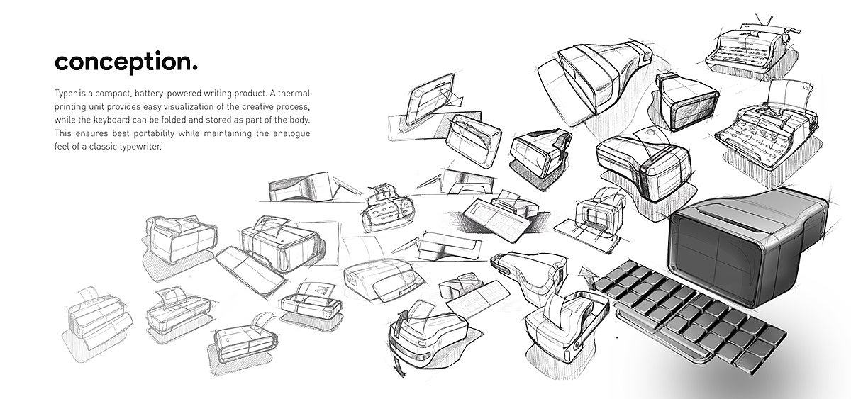 工业设计，电子产品，复古，打字机，