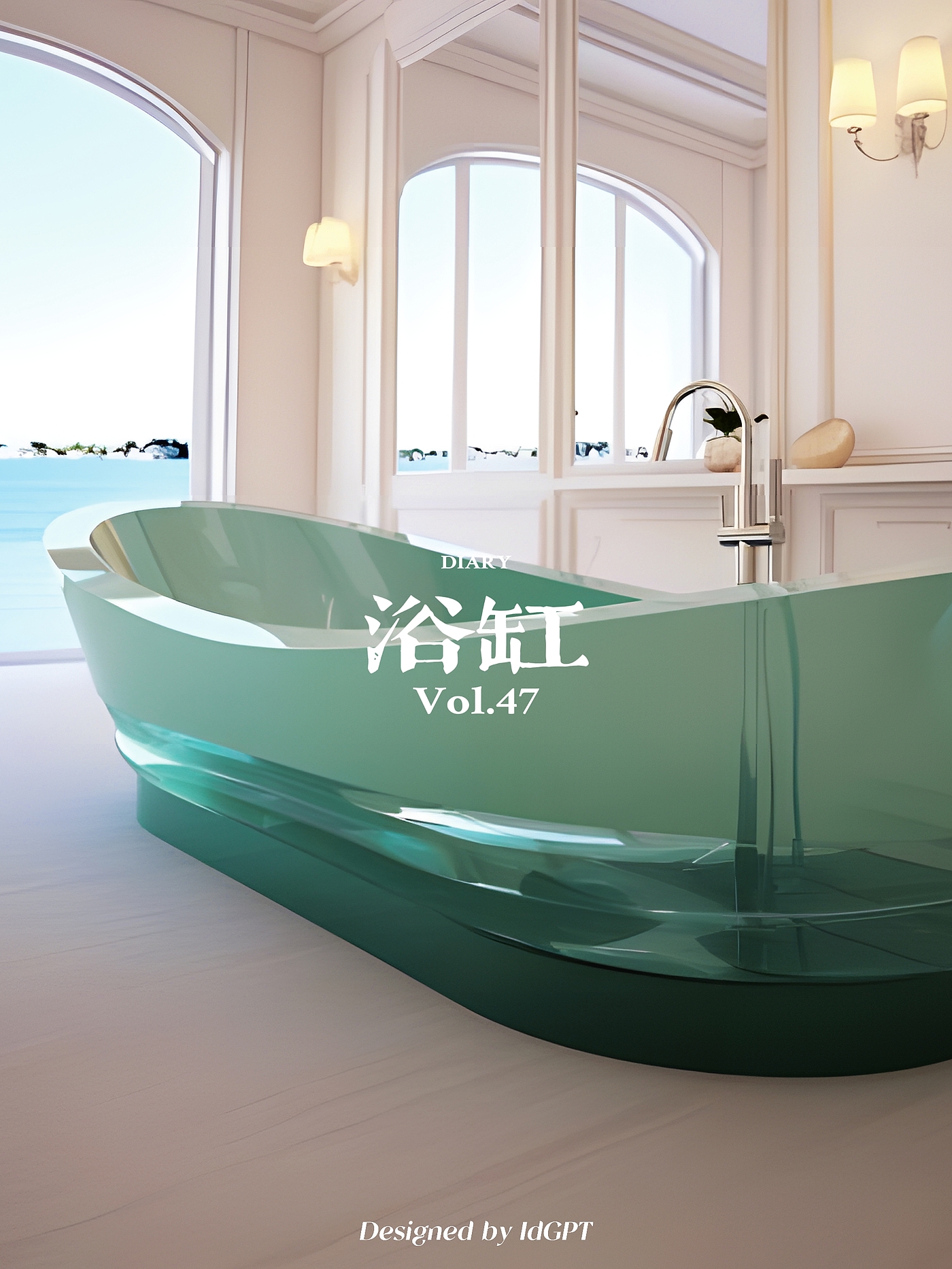 AIGC, AI, Home, Furniture, Bathtub，