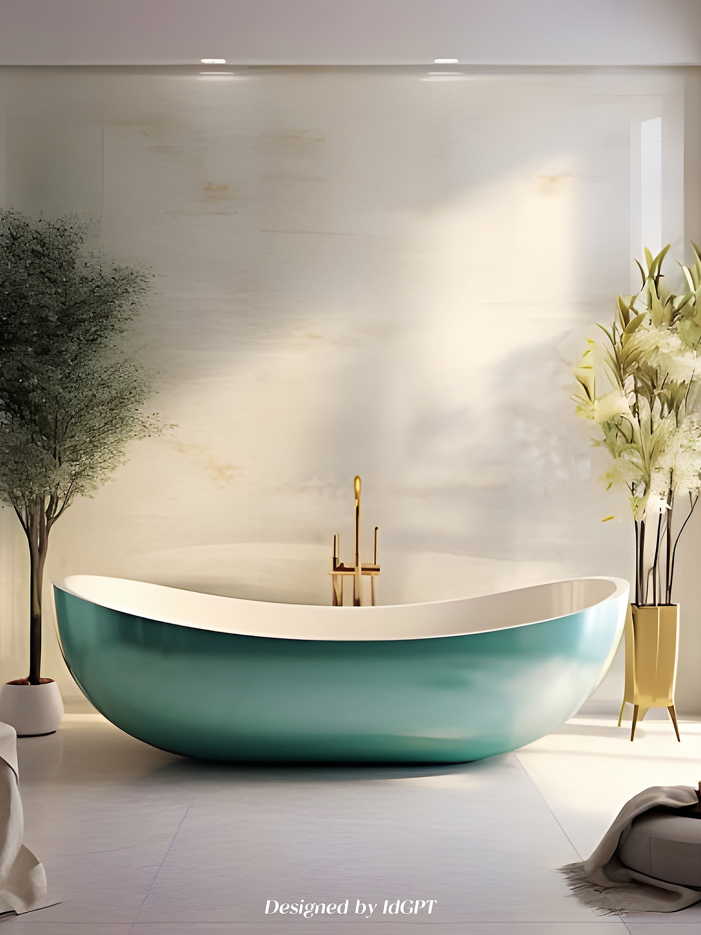 AIGC, AI, Home, Furniture, Bathtub，