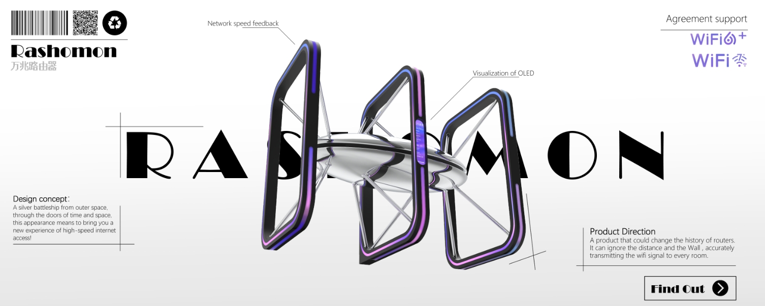 Router，Aesthetics of science and technology，Product details，Product performance，Interconnection of all things，Design output，