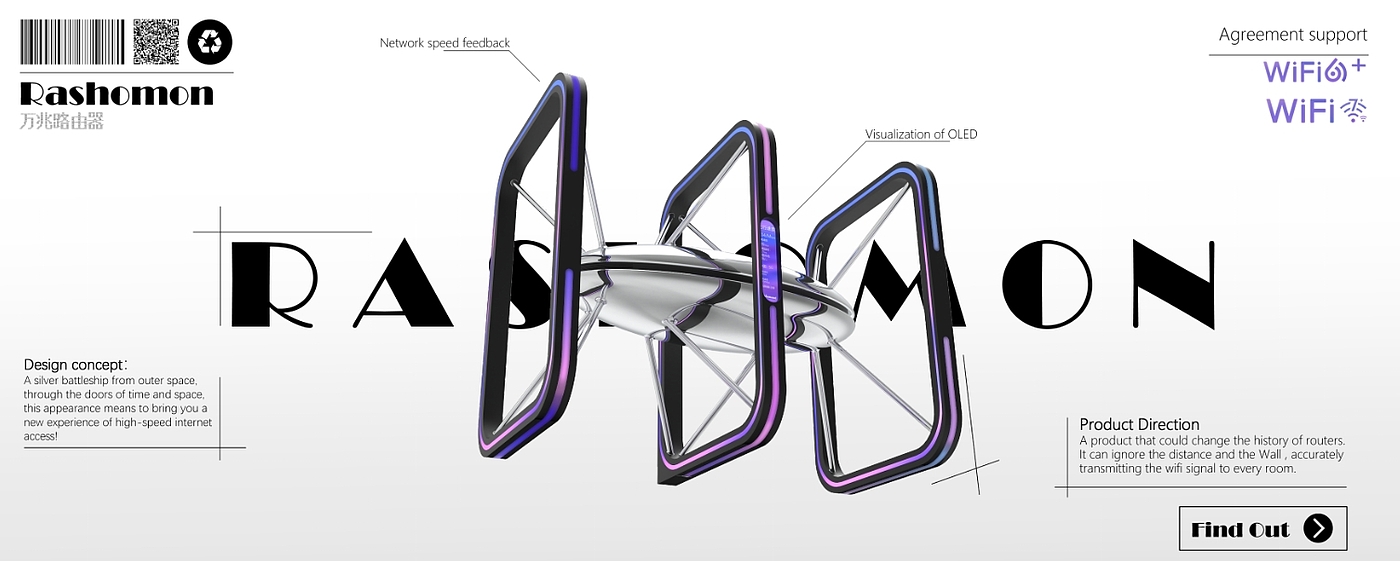 Router，Aesthetics of science and technology，Product details，Product performance，Interconnection of all things，Design output，