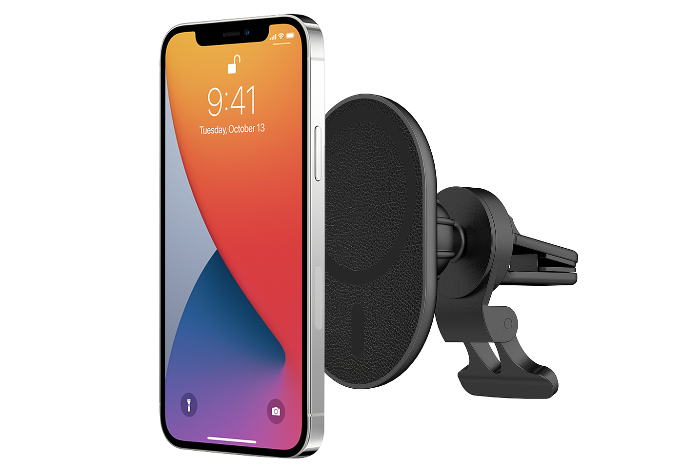 Magnetic suction car wireless charger，