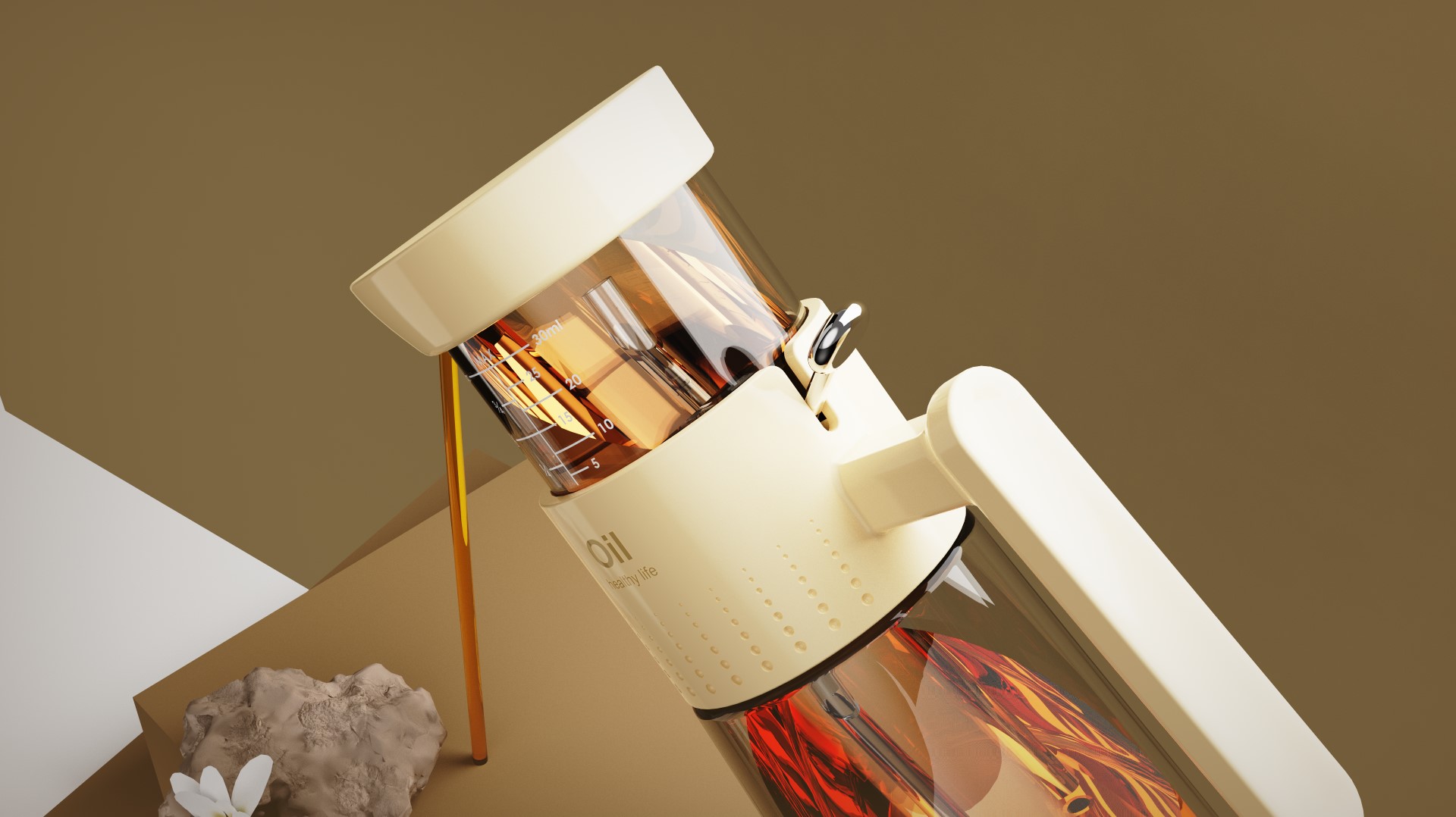 ration，Oil pot，kitchen，small white kitchen，