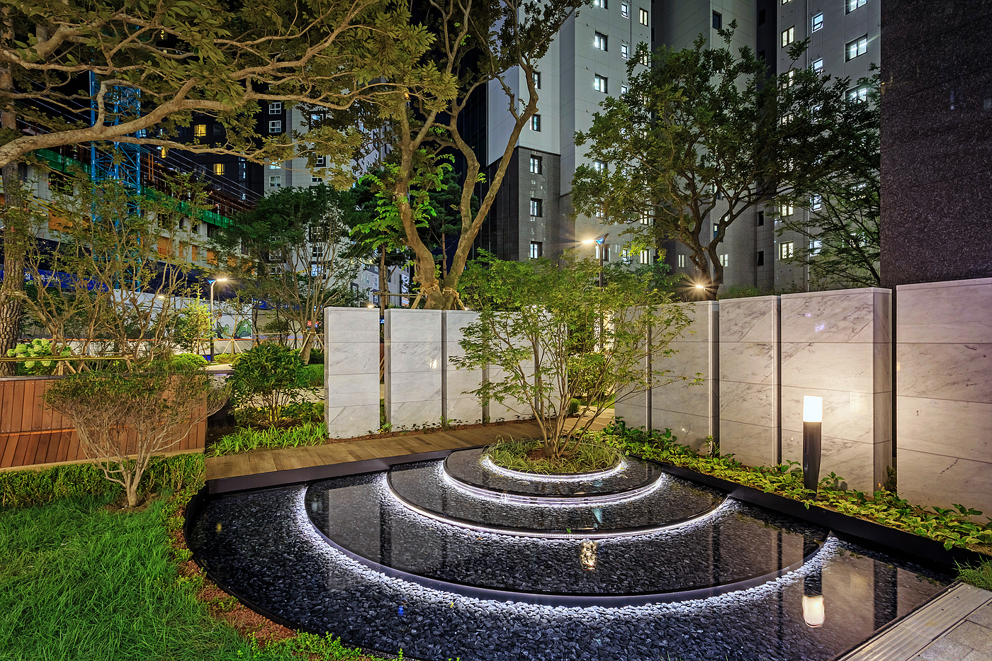 apartment，korea，space，garden，building，