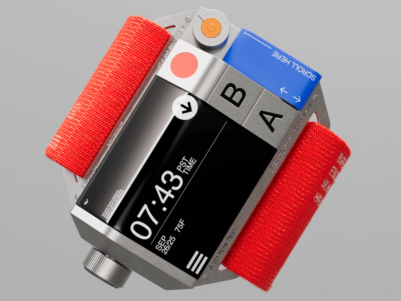 A_001 PowerWatch，conceptual design，Wristwatch，Wrist watch，