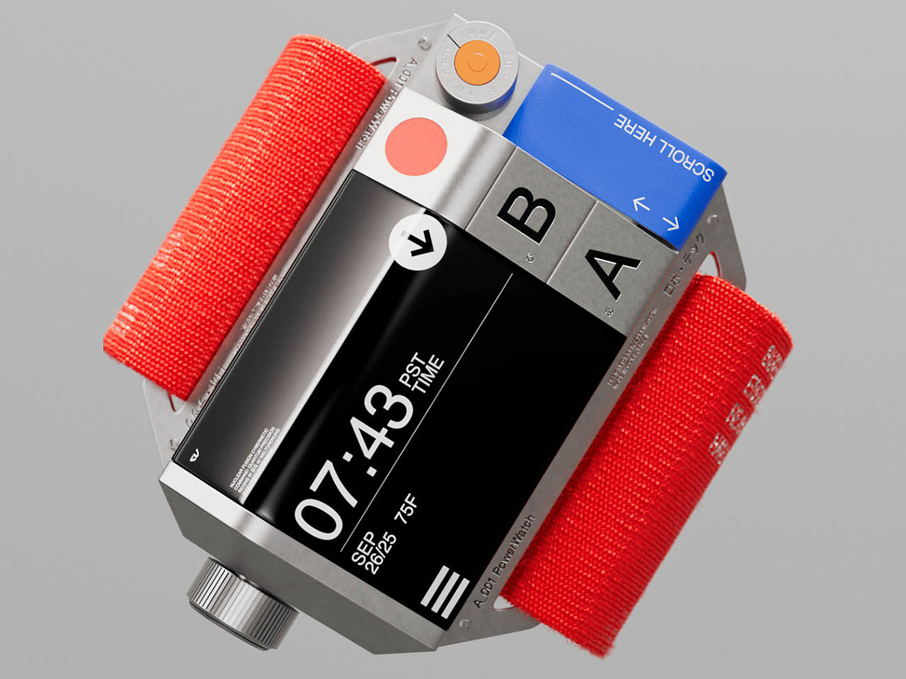 A_001 PowerWatch，conceptual design，Wristwatch，Wrist watch，