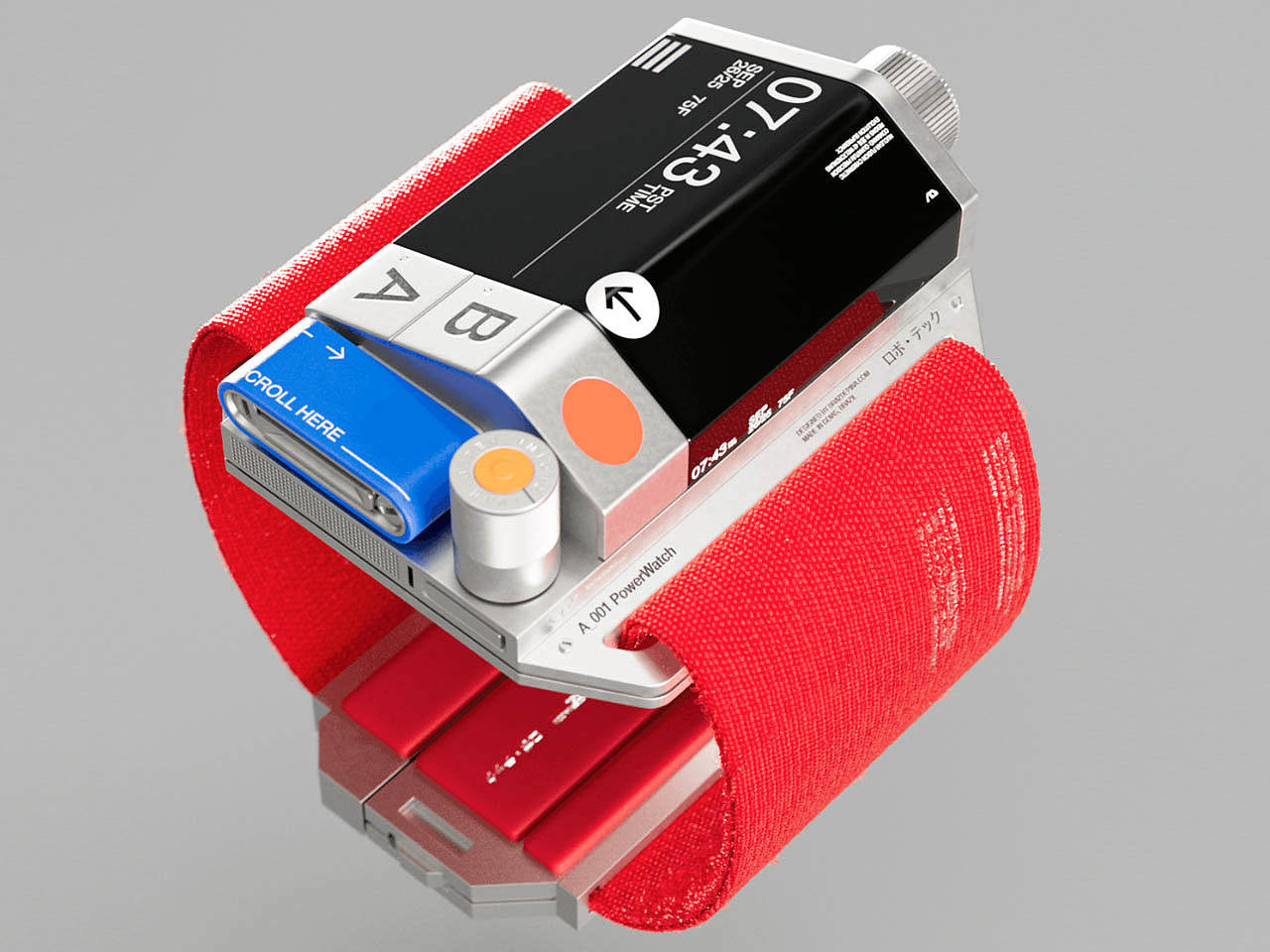 A_001 PowerWatch，conceptual design，Wristwatch，Wrist watch，