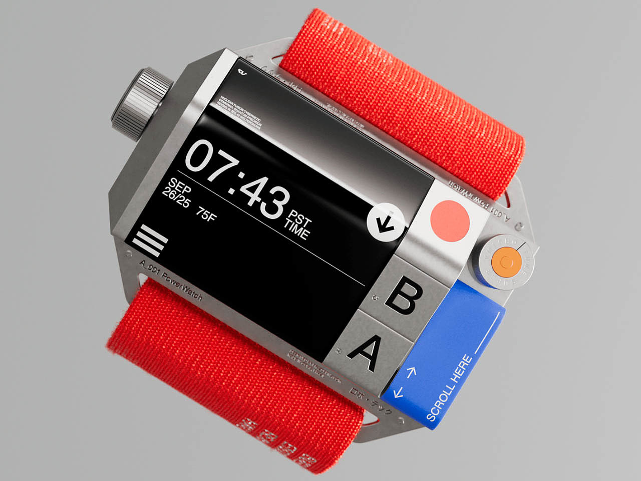 A_001 PowerWatch，conceptual design，Wristwatch，Wrist watch，