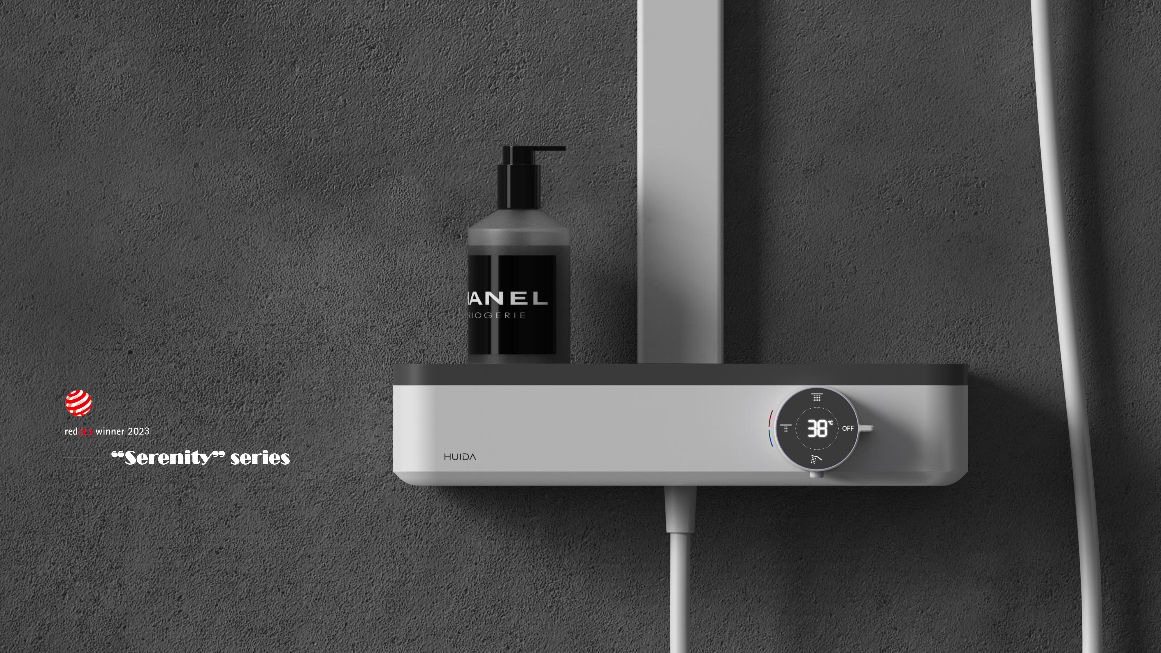 Digital display，Induction，gray contrast，Shower/faucet，red dot，