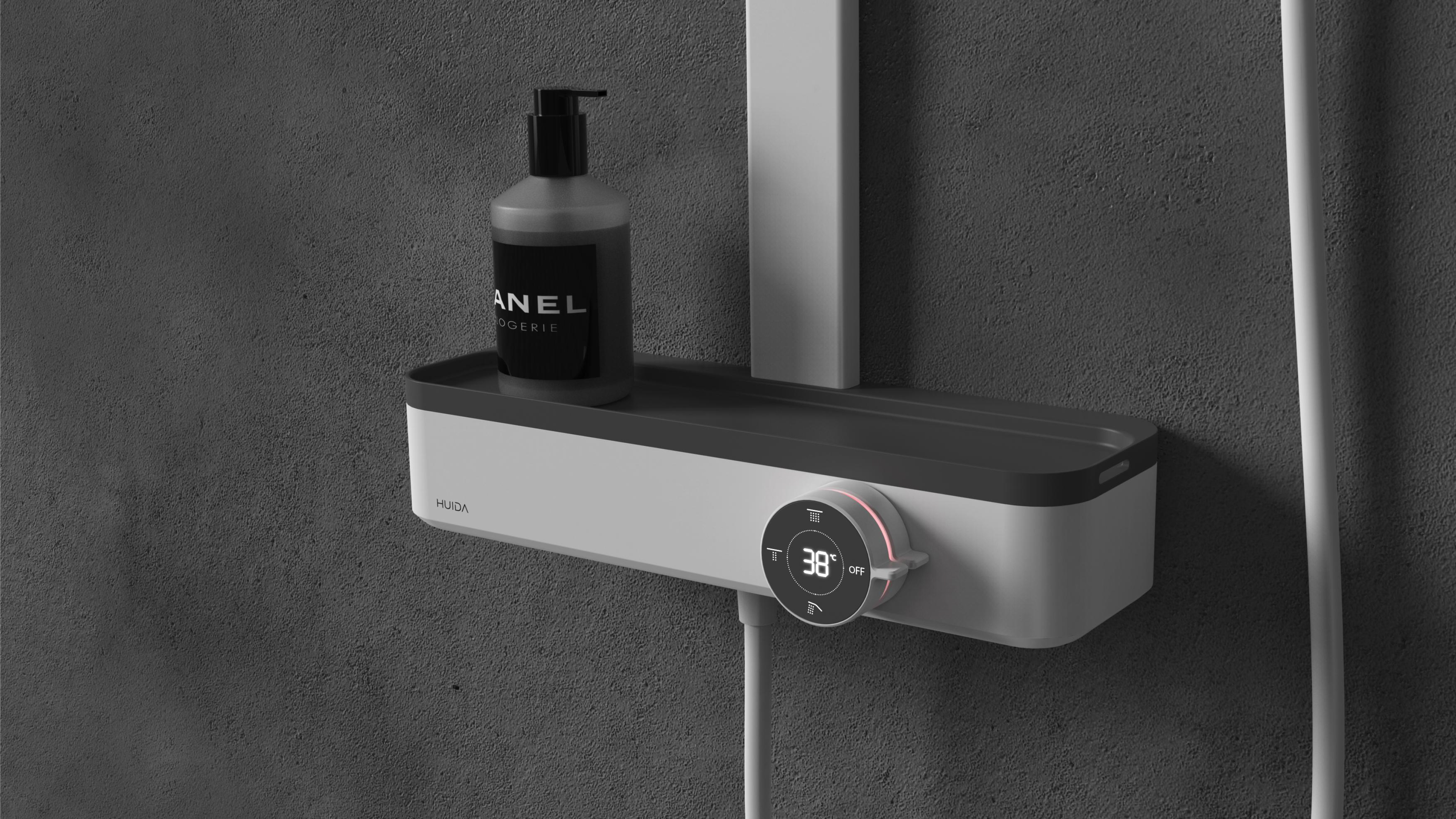 Digital display，Induction，gray contrast，Shower/faucet，red dot，